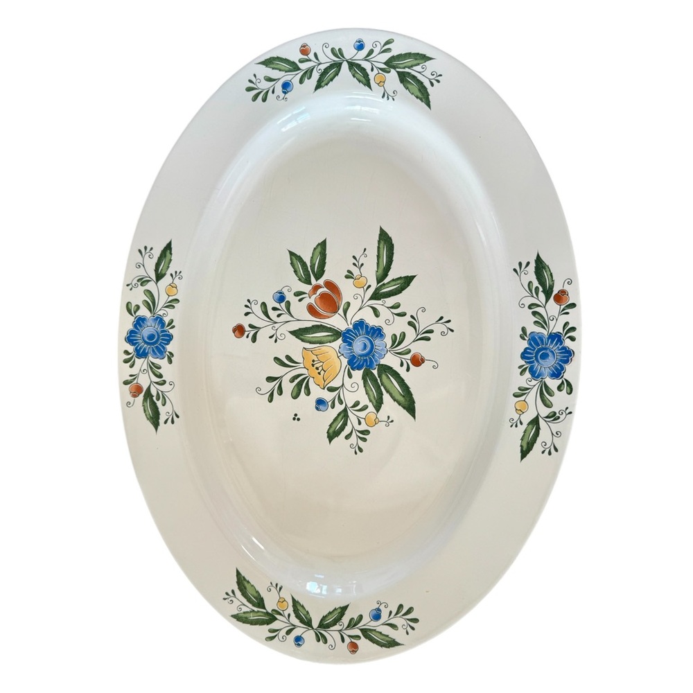Vintage ASTA Floral Oval Platter - Picture 2 of 5